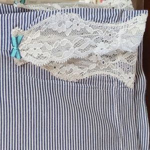 Lace detail PJ pants